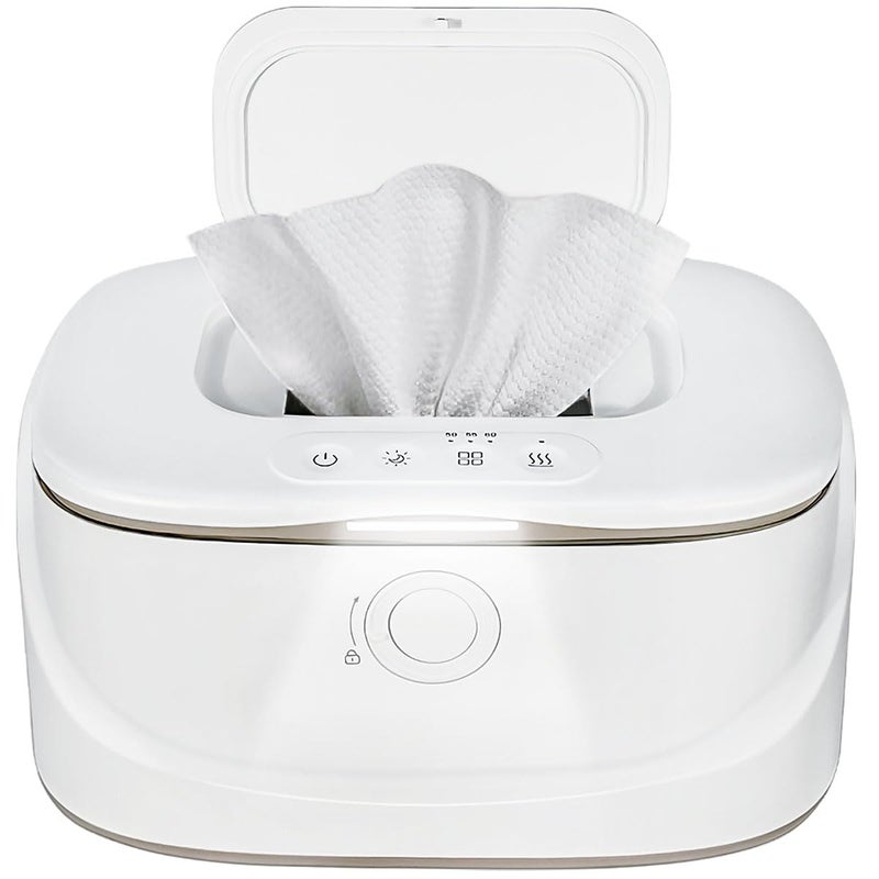 Zertylre Baby Wipe Warmer with Night Light,Innovative Spring Design,Baby Wet Wipes Dispenser for Large Wipes,Wipes Warmer for Newborn Baby,Temperature Display,3 Modes of Temperature Heating Control - Image 1